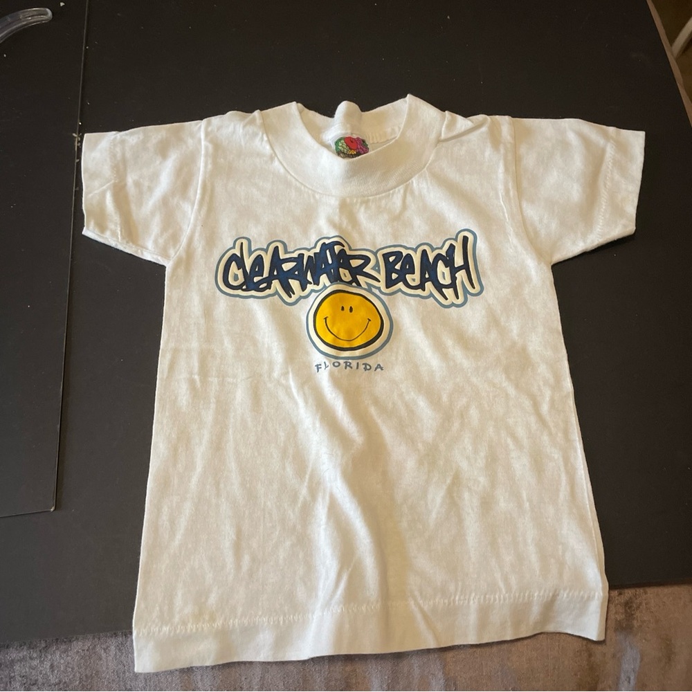 Kids Clearwater beach white tee shirt size 2-4 - Picture 3 of 4
